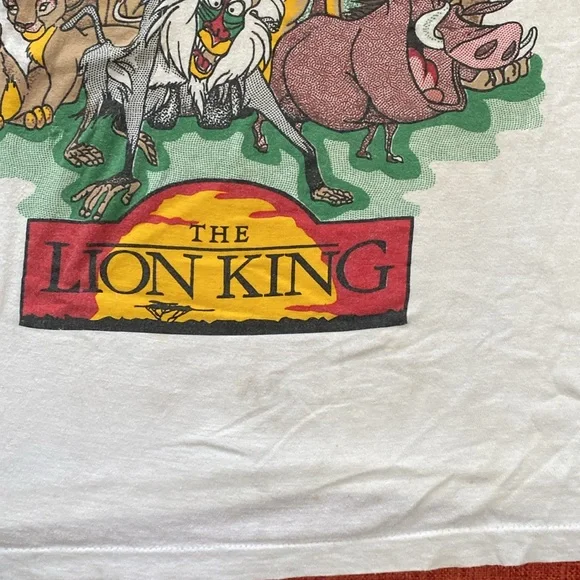 VTG 90’s Disney The Lion King Graphic Tee Shirt T-Shirt - Picture 5 of 10